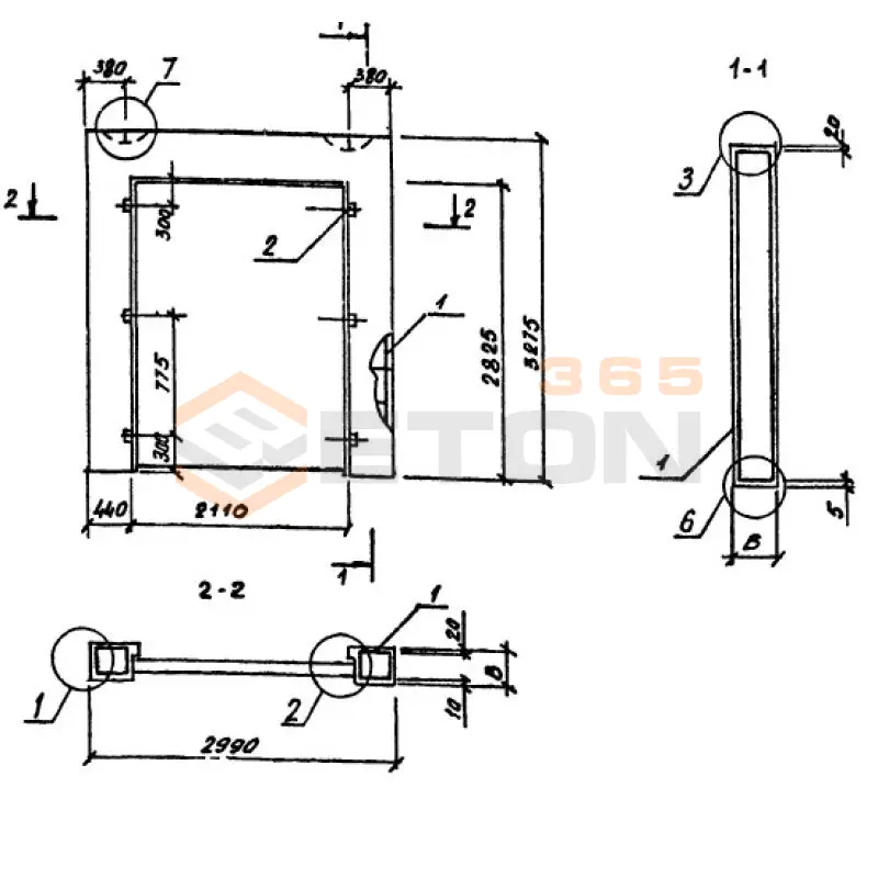 Панели однослойные самонесущие Серия 1.232.1-8 ПССД 30-33-3,5 п (1.232.1-8)