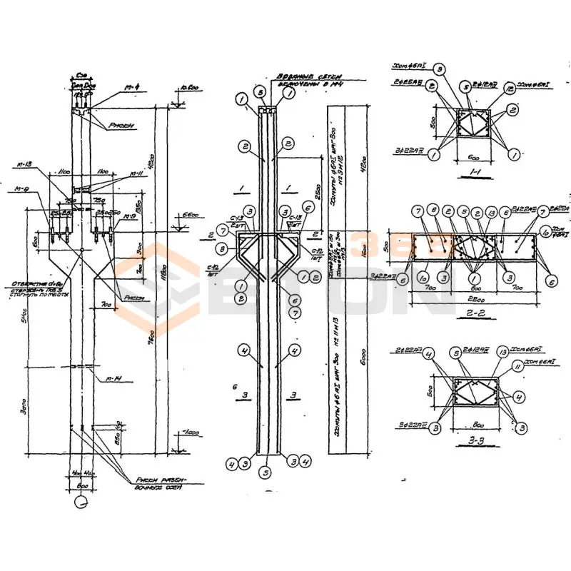 Колонны Серия КЭ 01-49 КП 5-48