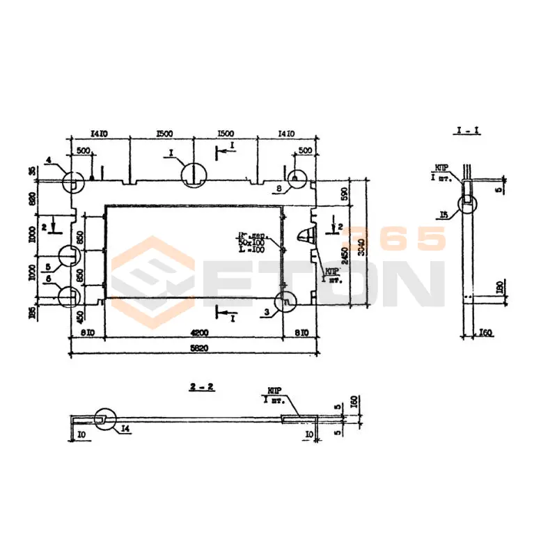 Панели внутренних стен Серия 1.090.1-7с ПВР 58-30-42-3 тс (1.090.1-7с)