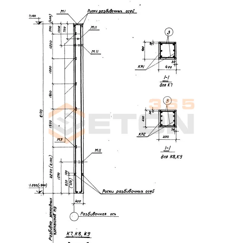 Колонны Серия КЭ 01-55 К 8