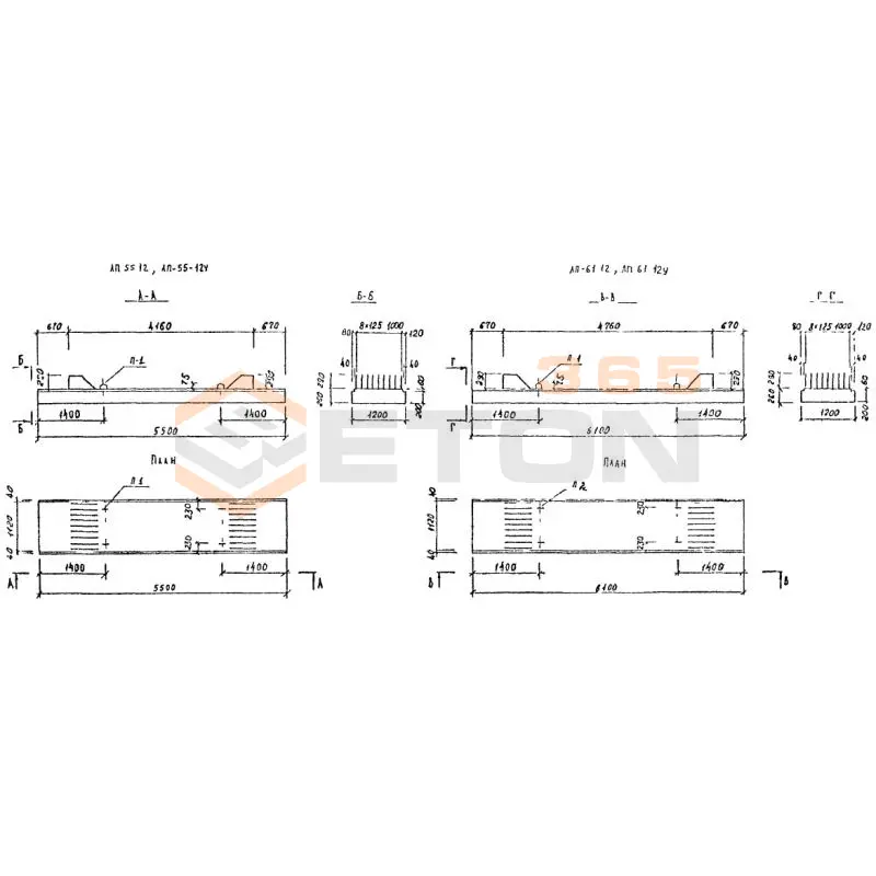 Плиты днища РК 2301-82 АП 55-12 у (РК 2301-82)