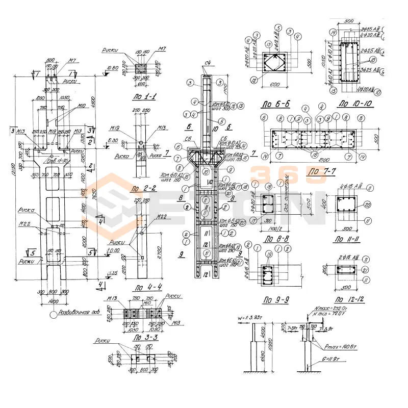 Колонны Серия КЭ 01-52 КД 5-15