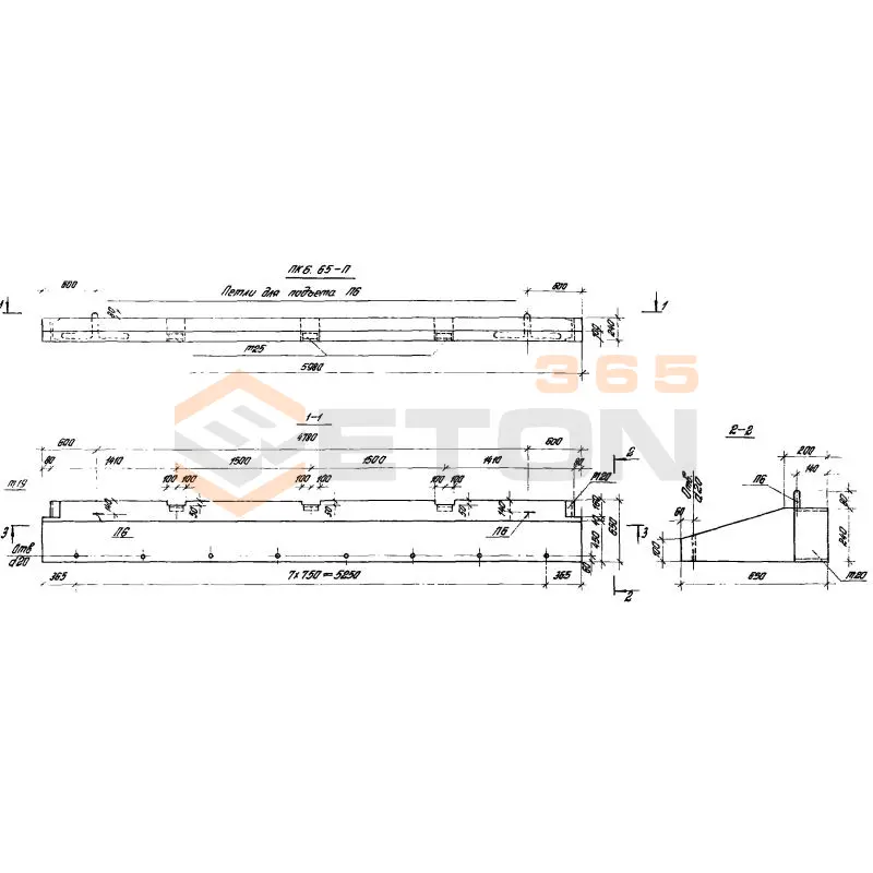 Панели карнизные Серия 1.432-14/80 ПК 6-65 п