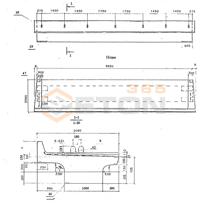Балки Серия 3.501.1-175.93 БП 1-98-3 к3