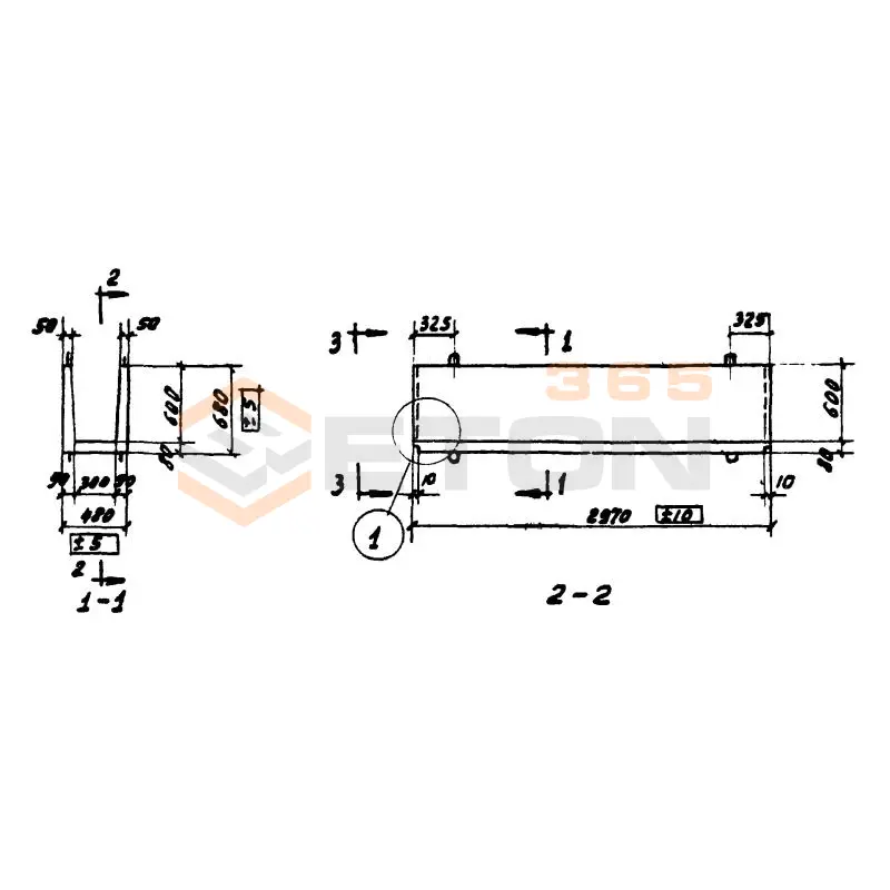 Элементы прямоугольных лотков Серия 3.900-2 ЛП 4-30
