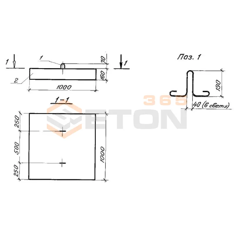 Блоки укрепления Серия 3.501.1-156 П 2 м