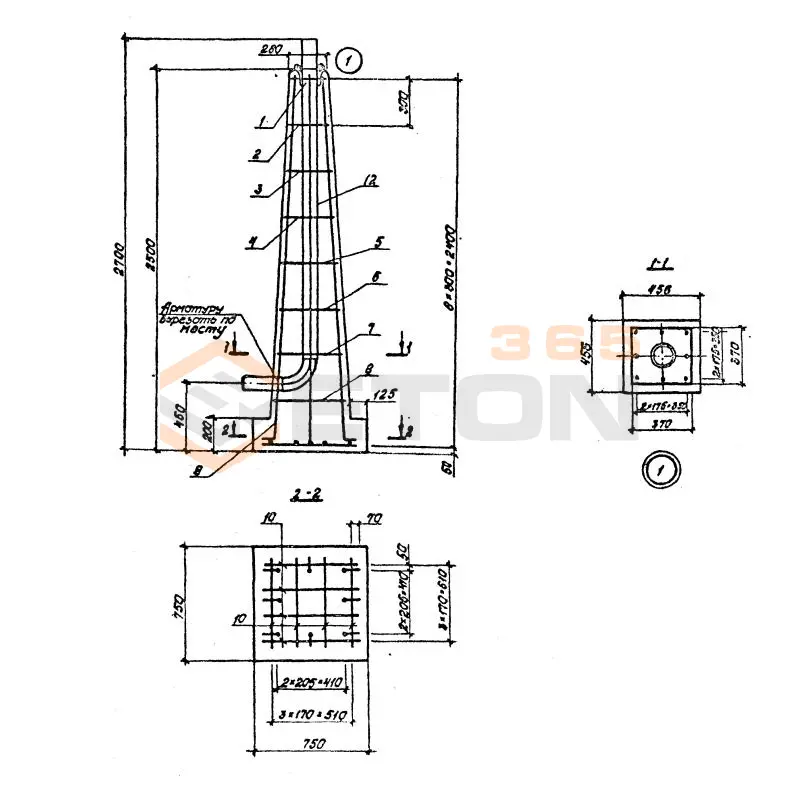 Колонки свечей продувочные Серия 7.402-3 Колонка Д=100