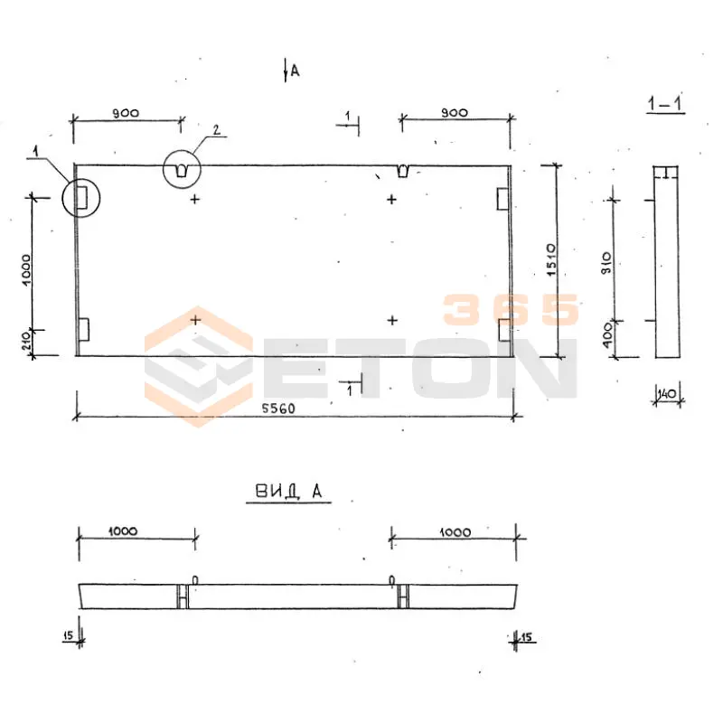Диафрагмы жесткости плоские серия 1.020-1/87 ( 1.020.1-7, 1.020-1/83, ИИ 04-1, 1.020.1-3пв ) Д 56-15