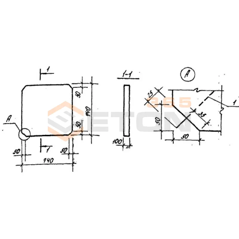 Плиты оформления откосов ТПР 320-069.86 ПОС 1 (ТПР 320-069.86)