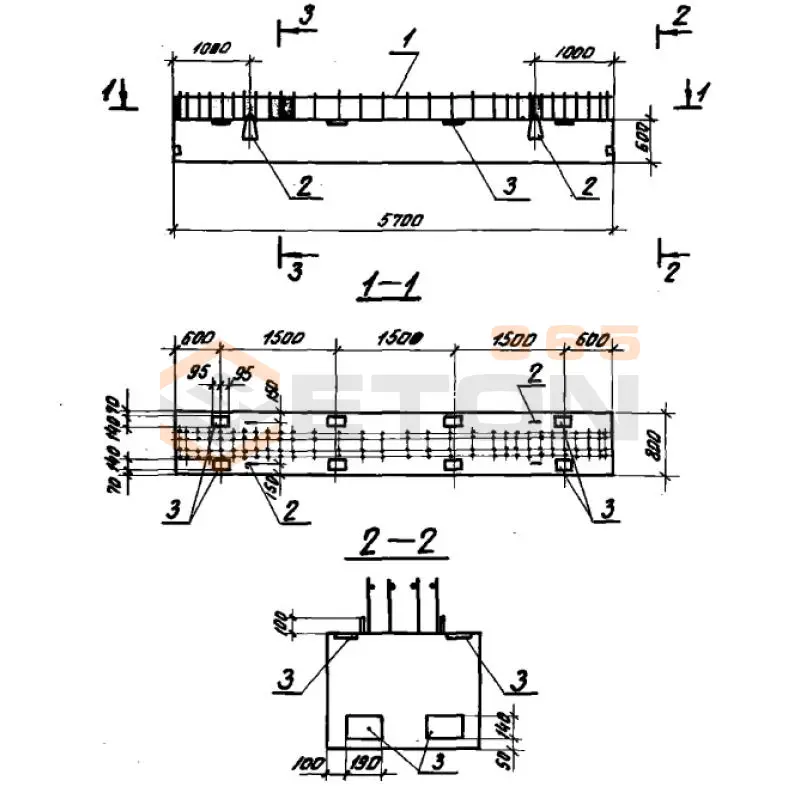 Балки Серия У 01-01/80 Б 10 (У 01-01/80)