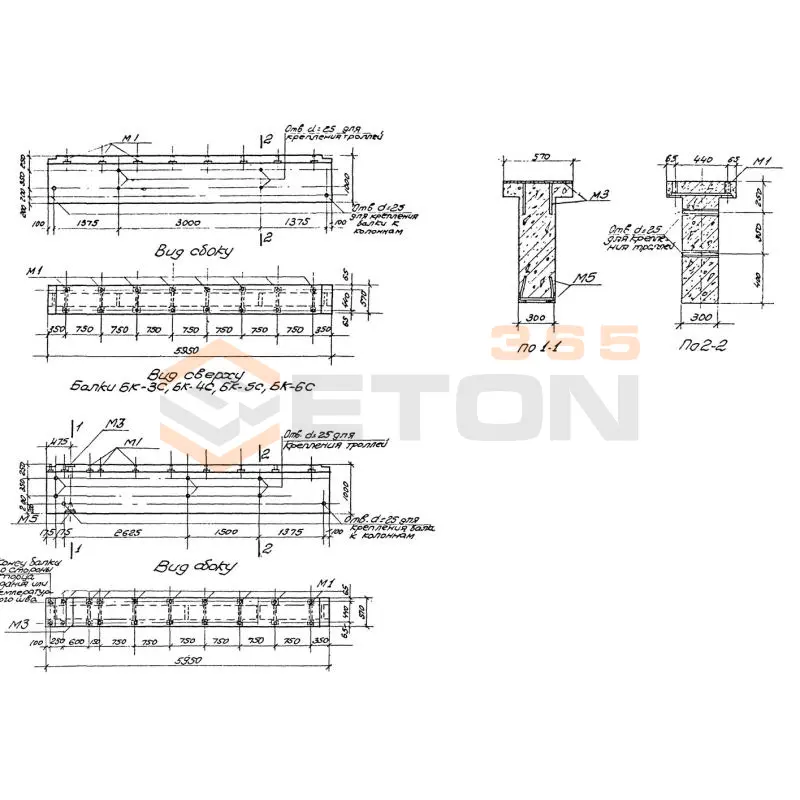 Балки подкрановые Серия КЭ 01-13 БК 3 с