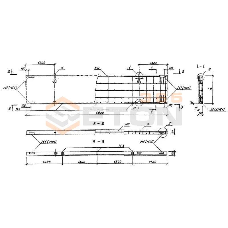 Панели стеновые Серия 1.432.1-34.94 ПС 60-18-1-2,24