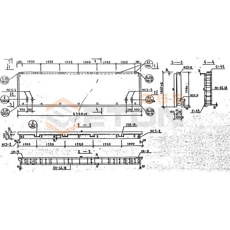 Панели наружных стен Серия 1.232 КЛ-2 НР 1-66-18-35 (1.232 КЛ-2)