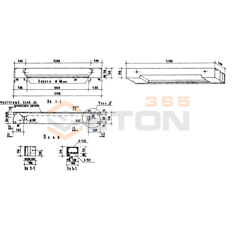 Блоки перемычные Серия ИИ 03-05 НМК 22-4