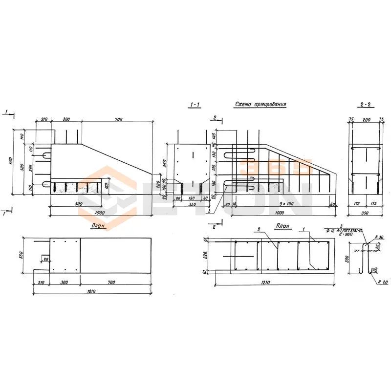 Блоки стенок Серия 3.503.1-109.93 БС 10-1,5