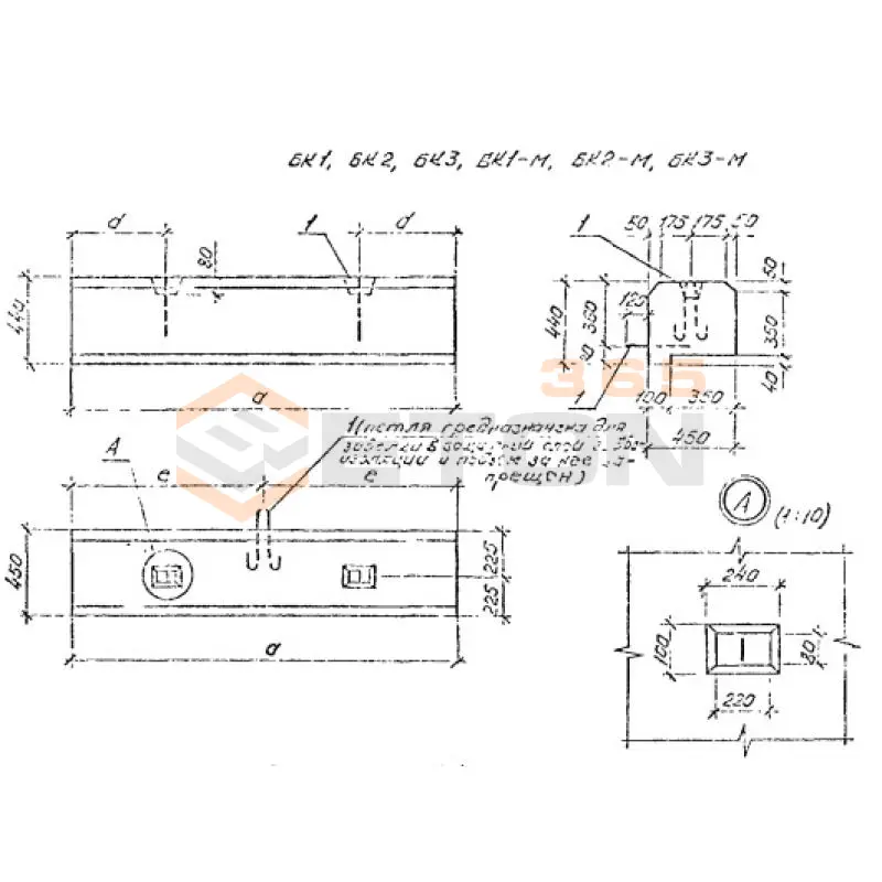 Блоки кордона Серия 3.501.1-179.94 БК 1
