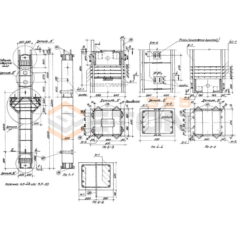 Колонны Серия МПЗ 01-01 КЛ 48 (МПЗ 01-01)