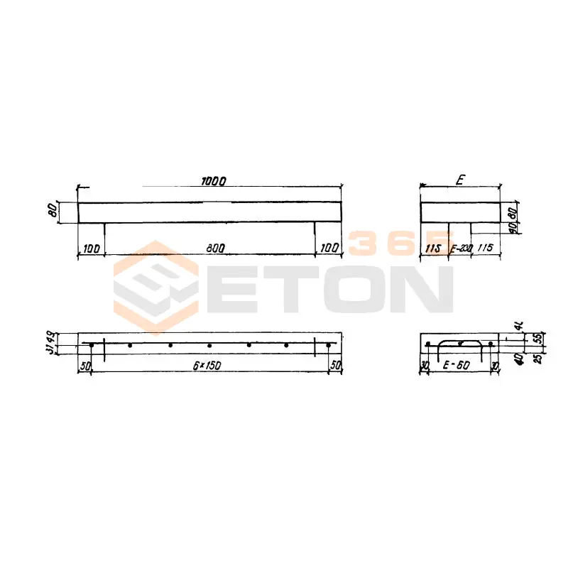 Плиты перекрытия зазоров Серия 3.501-108 ПП 3 с
