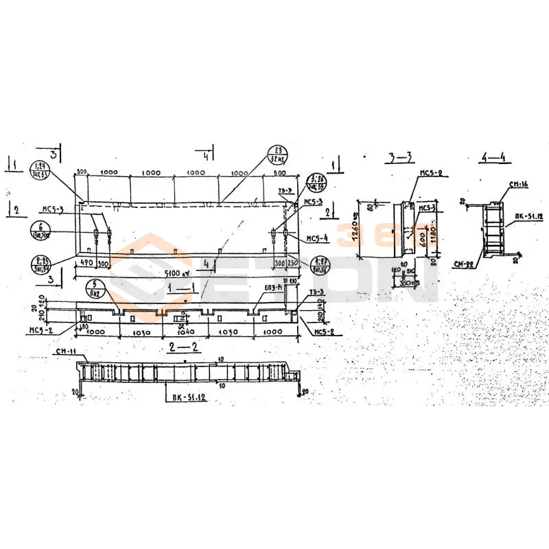 Панели наружных стен Серия 1.232 КЛ-2 НР 2-51-12-35 (1.232 КЛ-2)