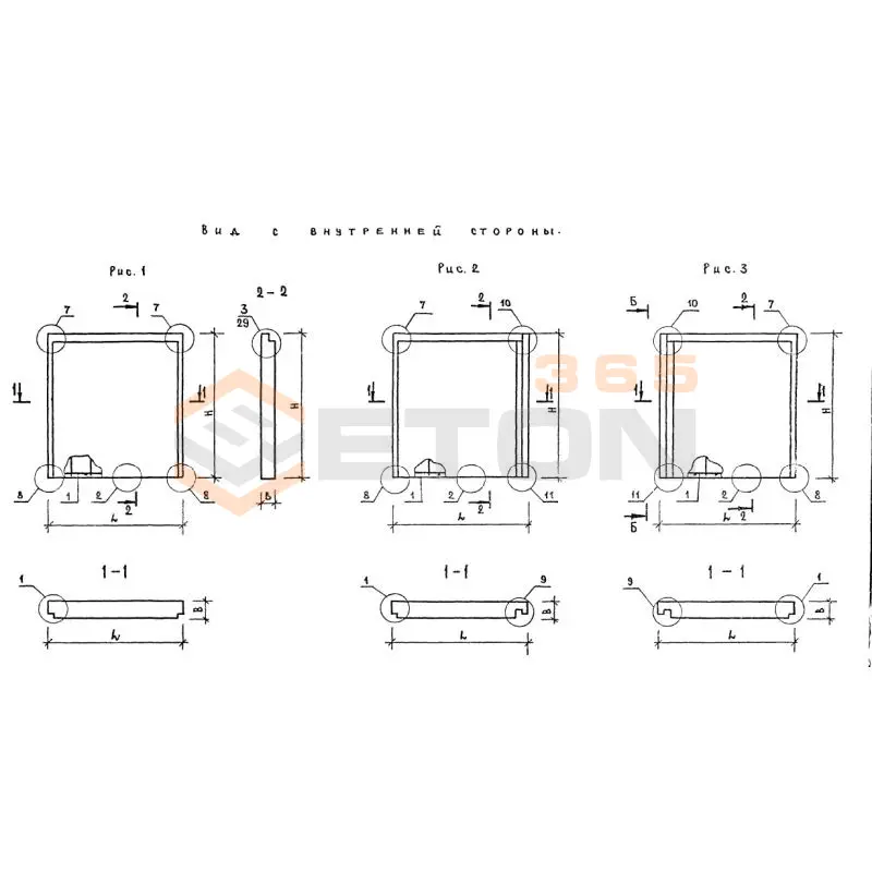 Панели наружных стен Серия 1.220.1-2 ПС 36-16-3,5 п