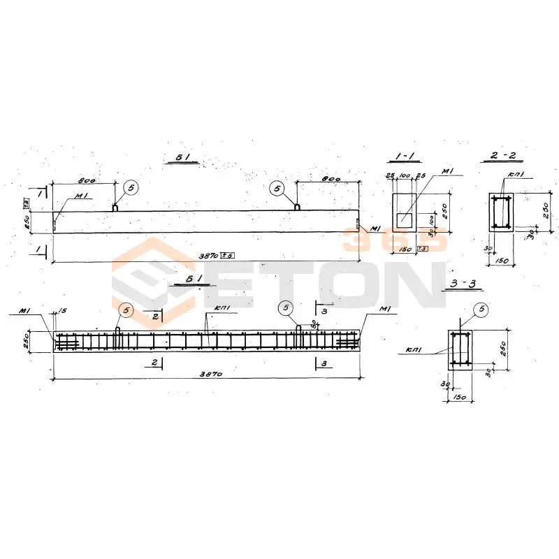 Балки ТП 901-6-43 Б 1 (ТП 901-6-43)