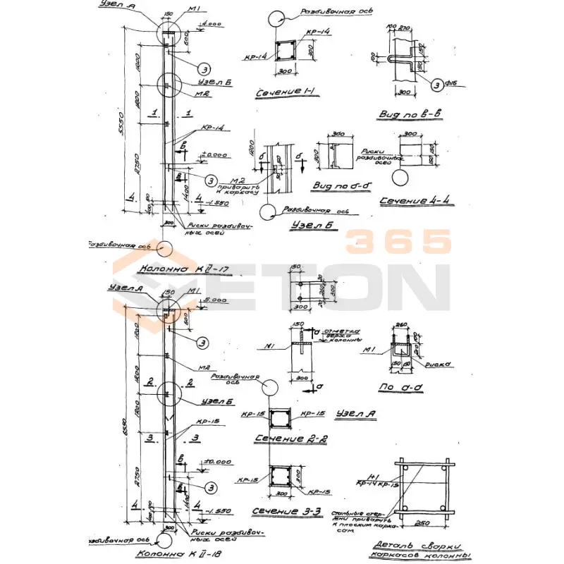 Колонны Серия КЭ 01-06 К II-17 (КЭ 01-06)