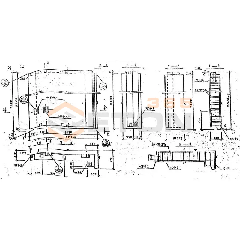 Панели наружных стен Серия 1.232 КЛ-2 НР 3-22-33-35 п (1.232 КЛ-2)