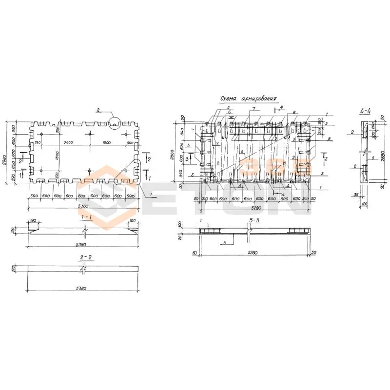 Плиты перекрытия Серия 1.143.1-9с 1П 30-54-3 с (1.143.1-9с)