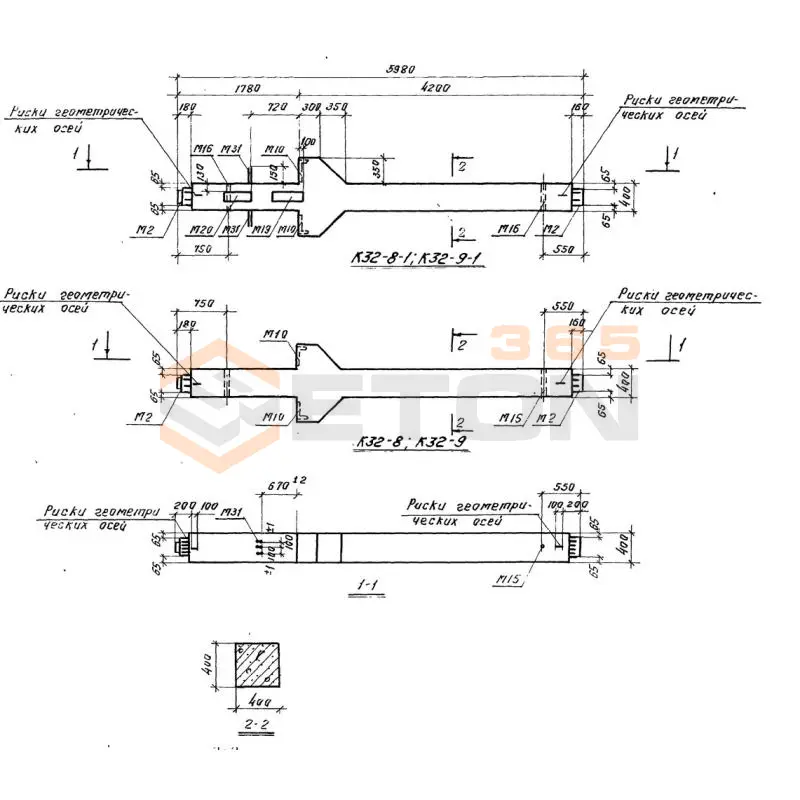 Колонны Серия 1.420-6 К 32-9-1