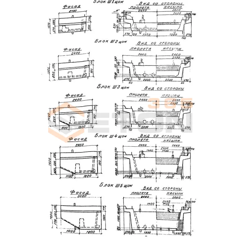 Блоки шкафные ТП 501-259 Ш 3 щом (ТП 501-259)