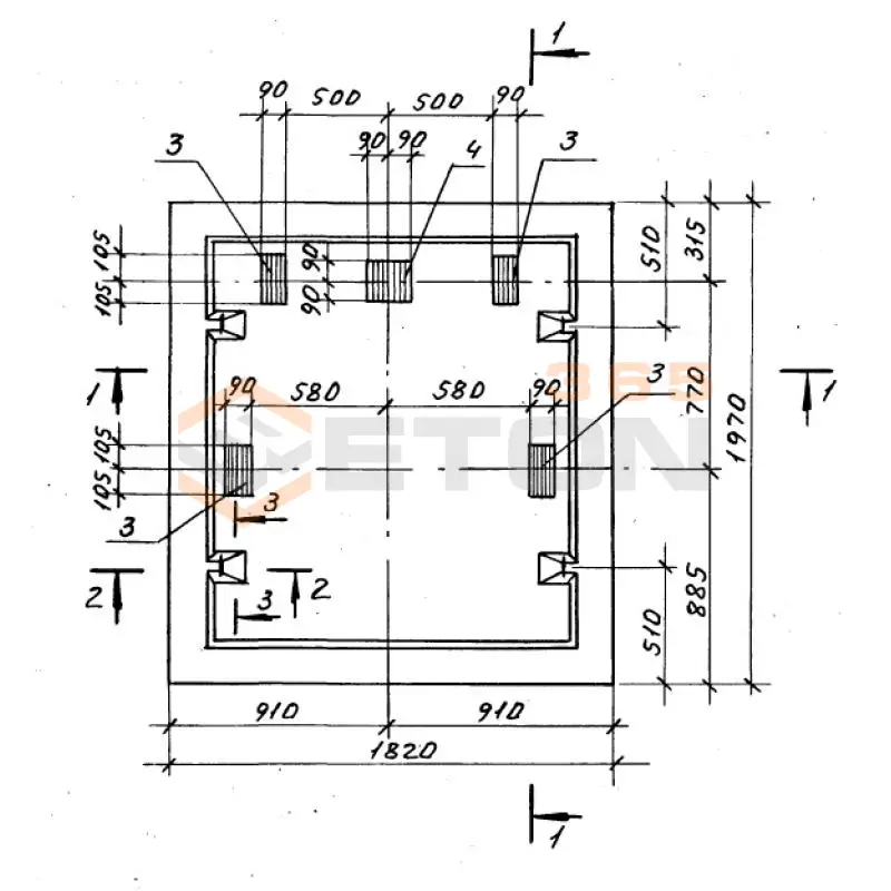 Плиты фундамента Серия 1.189.1-12с ПФС 18-20-40 с (1.189.1-12с)