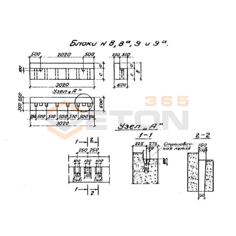 Блоки насадок Серия 3.501-107 Блок 9 (3.501-107)