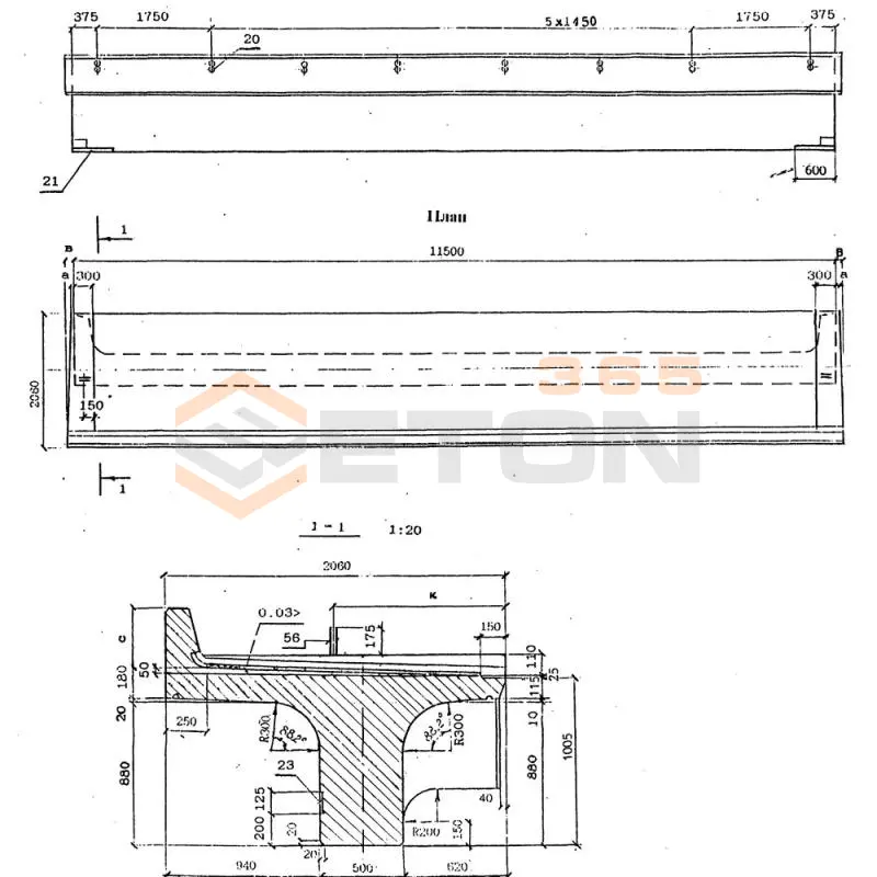 Балки Серия 3.501.1-175.93 БП 1-115-3 к2м