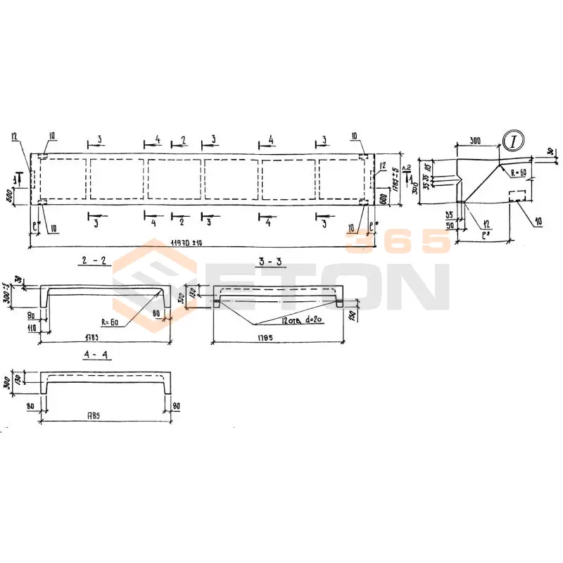 Панели стеновые Серия 1.432.1-20 ПСН 120-18-2 АIIIвт-2 (1.432.1-20)
