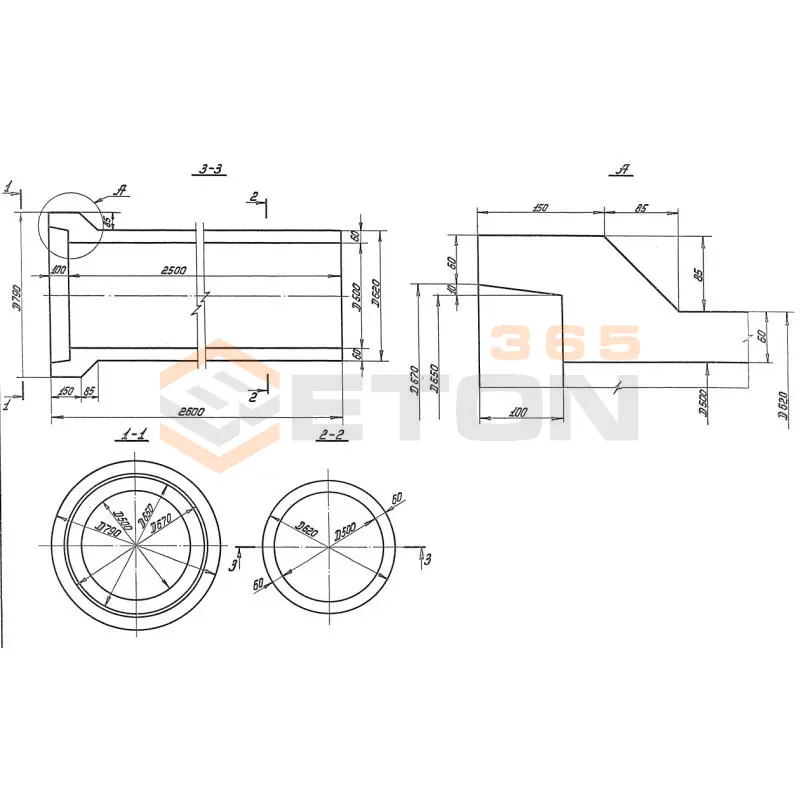 Трубы безнапорные раструбные Серия 3.820-7 РТ 5у-25