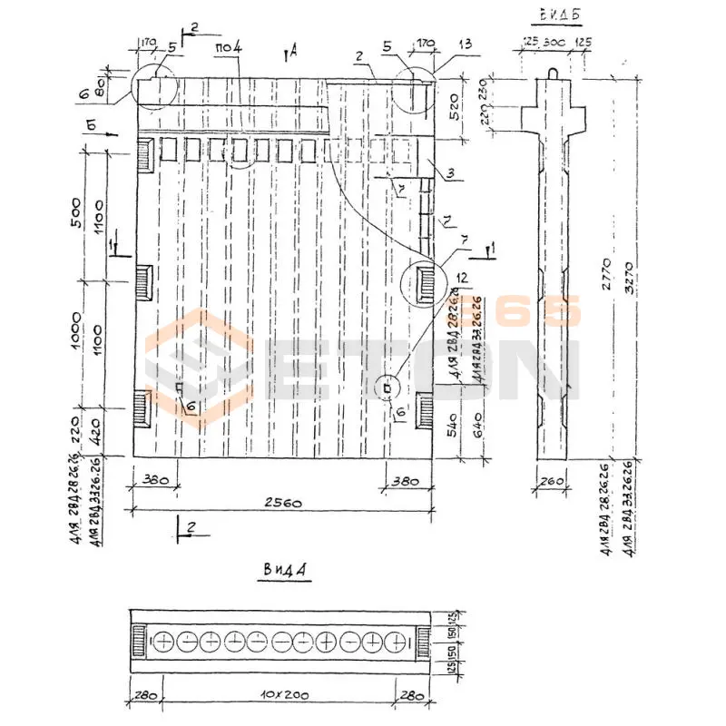 Вентблоки-диафрагмы жесткости Серия 1.034.1-1/90 2ВД 28-26-26