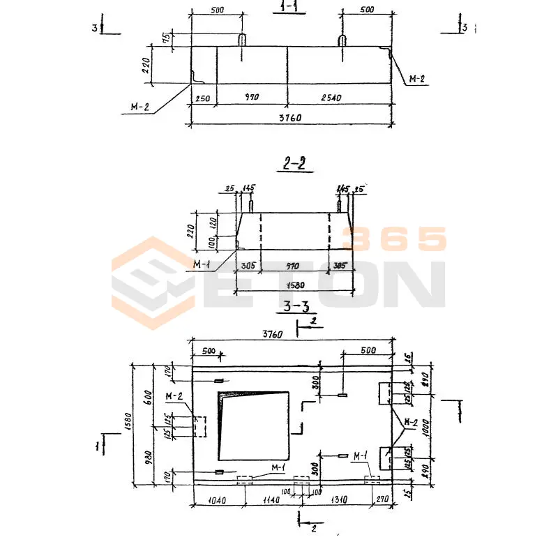 Плиты Серия 3.903 КЛ-13 П 38-16 к