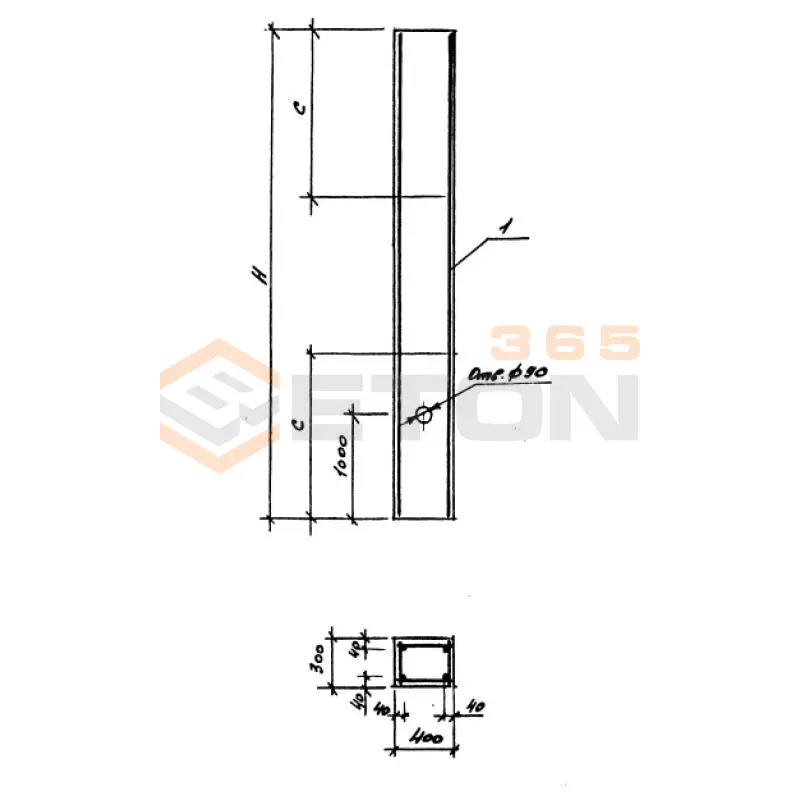 Колонны фахверка Серия 1.427.1-3 2КФ 69-1