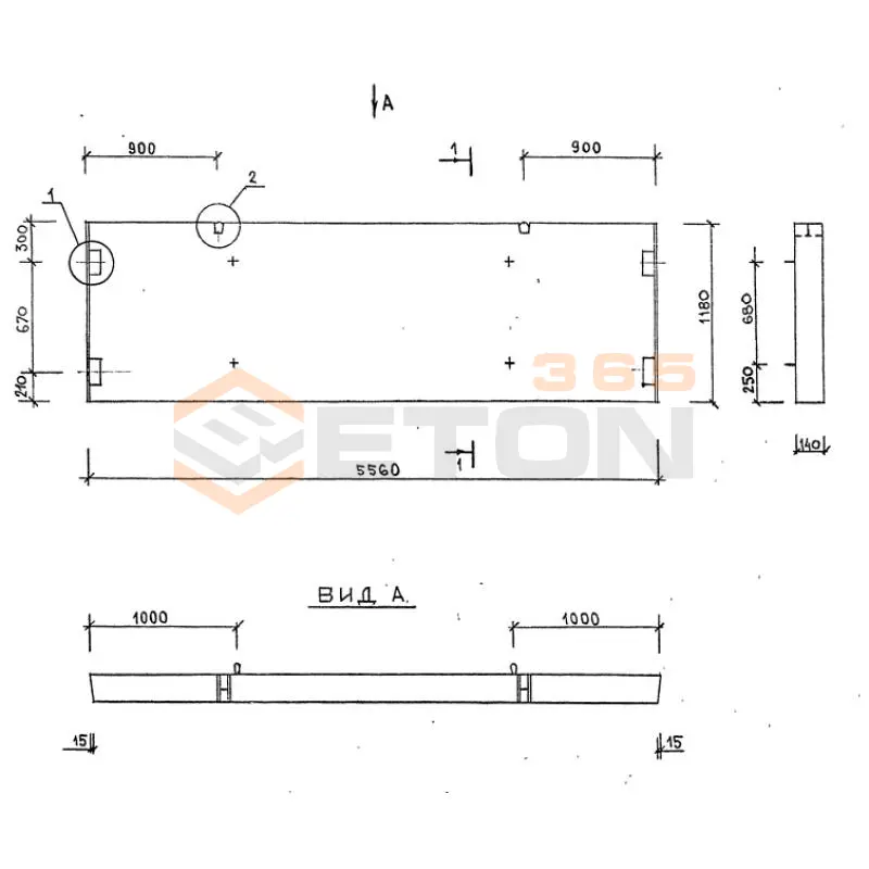 Диафрагмы жесткости плоские серия 1.020-1/87 ( 1.020.1-7, 1.020-1/83, ИИ 04-1, 1.020.1-3пв ) Д 56-12