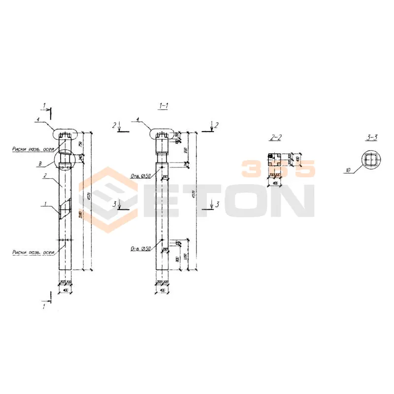 Колонны Серия Б1.020.1-7 1КН1 4-28-12 (Б1.020.1-7)