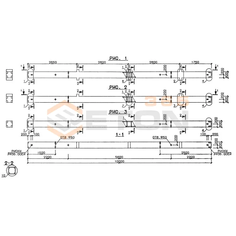 Колонны Серия 1.020-1 4КВ 4,28-19 (1.020-1)