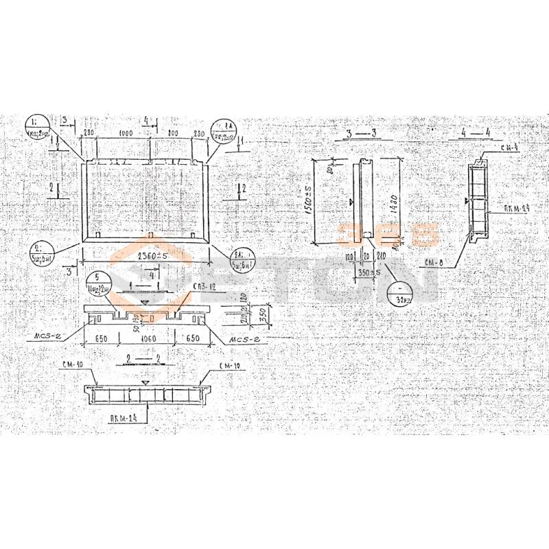 Панели наружных стен Серия 1.232 КЛ-2 НР 1-24-15-35 м (1.232 КЛ-2)