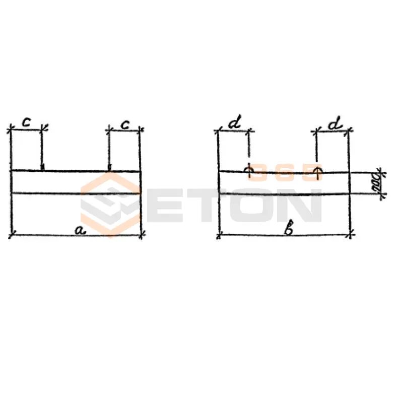 Плиты фундамента откосного крыла тюбинговой трубы Серия 3.501.1-177.93 (3.501-104) П 1-240