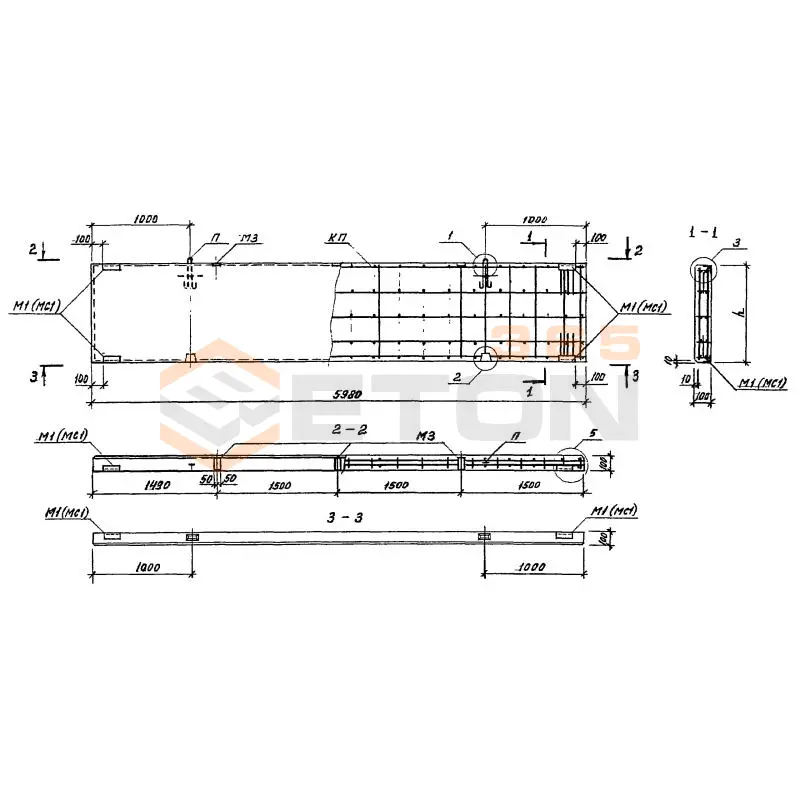 Панели стеновые Серия 1.432.1-34.94 ПС 60-18-1-2,34