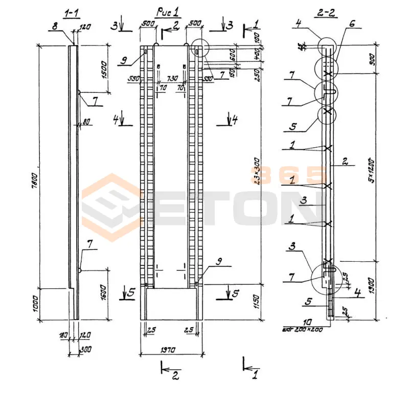 Панели стеновые Серия 3.902.1-12 3ПС 78-6 к