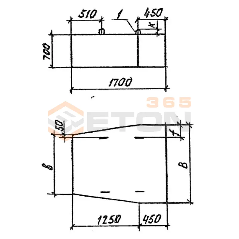 Блоки фундаментов Серия 3.501.1-144 Ф 8