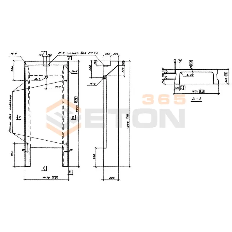 Панели стеновые Серия ИС 01-19 ПГ 1-1