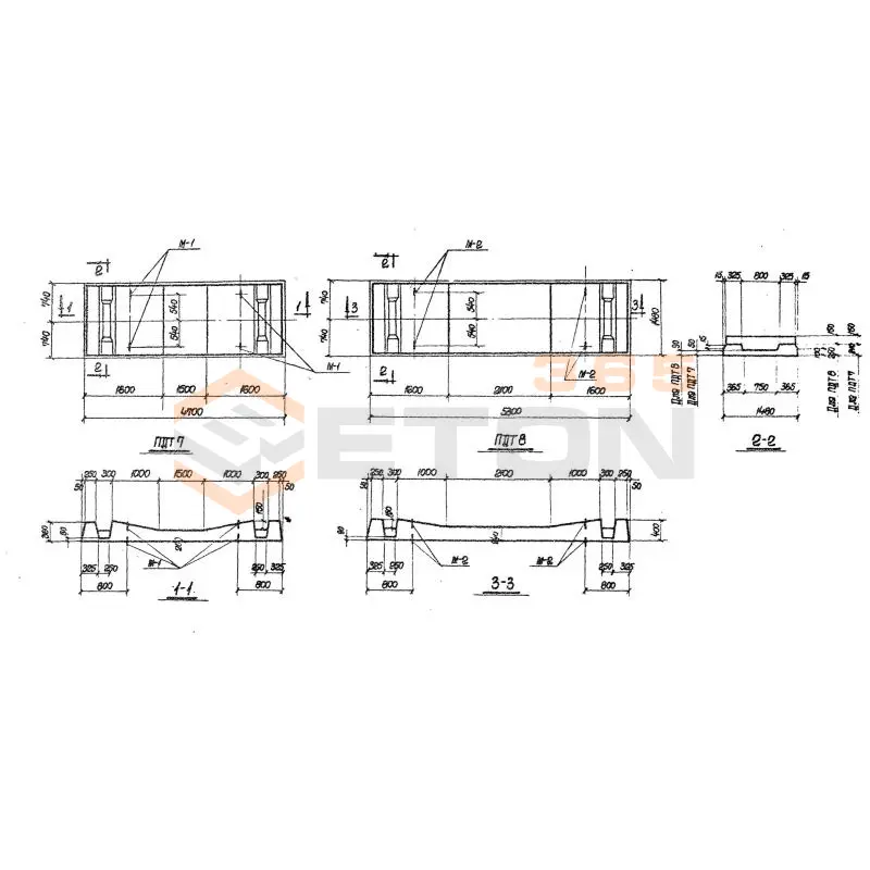 Плиты днища серия ИС 01-05 ( НК 029-23:39 ) ПДТ 8