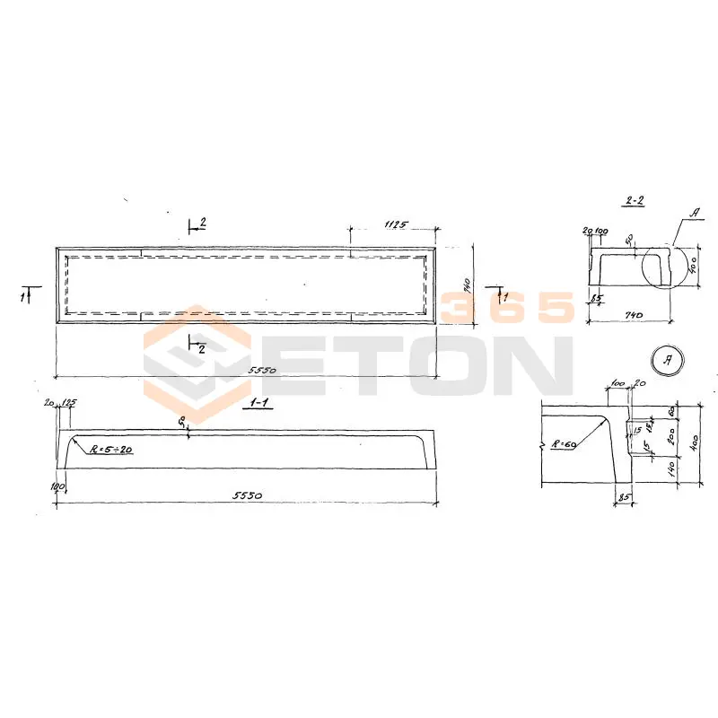 Плиты ребристые Серия ИИ 24-9 П 3-6 (ИИ 24-9)