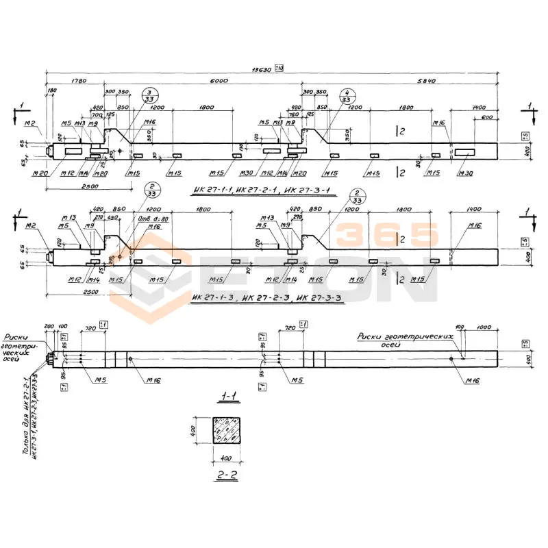 Колонны Серия ИИ 22-3/70 ИК 27-2-1 (ИИ 22-3/70)
